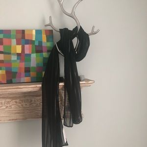 Elegant Ann Taylor black scarf